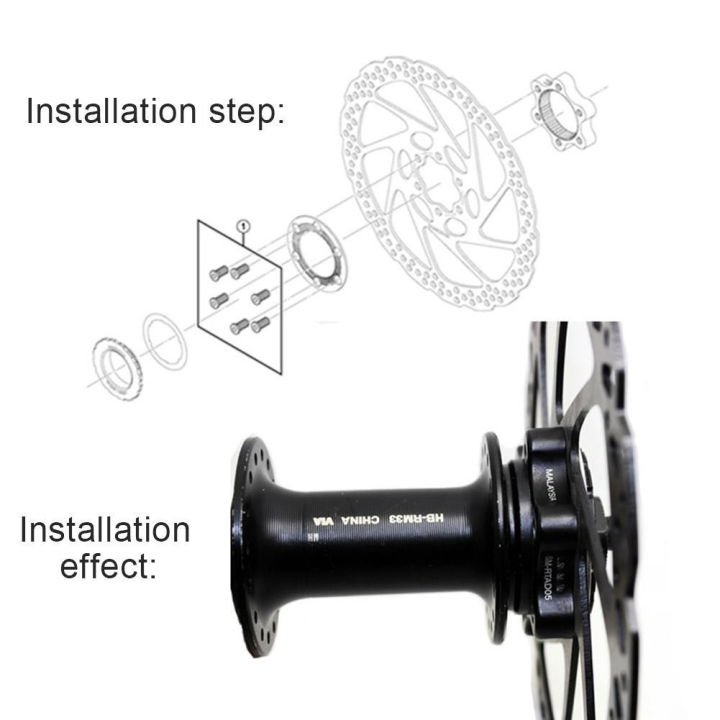 อะแดปเตอร์-sm-rtad05-6-bolt-ดิสก์เบรกโรเตอร์เพื่อศูนย์ล็อค-hub-mtb-จักรยานถนนดิสก์โรเตอร์อะแดปเตอร์