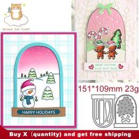 Arched Snow Globe Builder Scrapbook Die Metal Cutting Dies DIY Paper Card Making Embossing Craft Die Cut Handmade Craft Decor