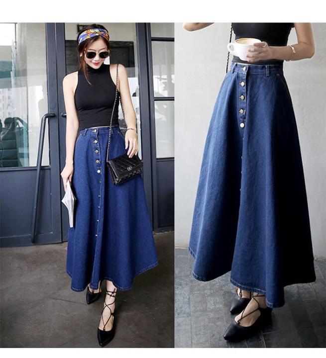 Chân váy jean xếp ly dáng chữ a kèm đai jean thời trang SẴN  Shopee Việt  Nam
