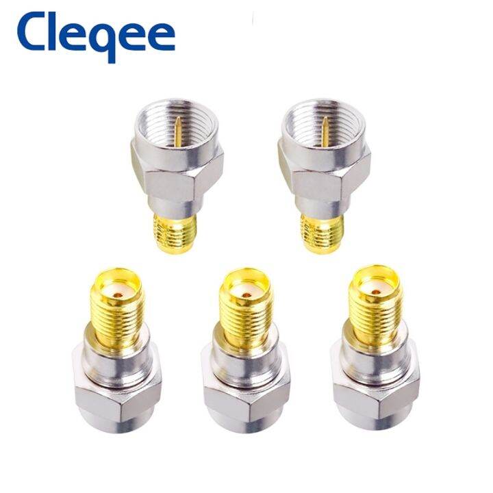 SMA Male To F-Type Female Coaxial Connector Adapter - For Antenna & Cable Hookups