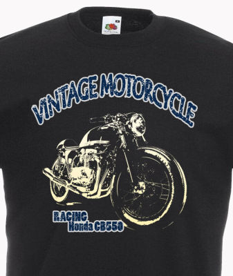 Vintage Motorcycle Cafe Racer RacingCb550 Retro Design T-Shirt 2019 Fashion Unisex Tee XS-4XL-5XL-6XL