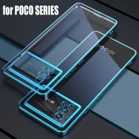 Luxury Plating Bumper Clear Case For Xiaomi Mi Poco X4 M4 Pro 5g 4g M5s F4 Gt F3 M3 Silicone Transparent Cover Poko X4pro M4pro