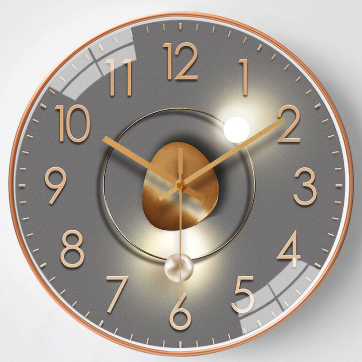 8นิ้ว20ซม-นาฬิกาแขวนนาฬิกาห้องนั่งเล่นของใช้ในครัวเรือนแฟชั่นตกแต่งผนังนาฬิกาไร้เสียงควอตซ์สร้างสรรค์