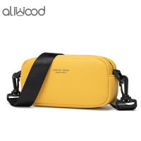 Aliwood ขายดีกระเป๋าเล็กผู้หญิงกระเป๋าสะพายไหล่สีทึบสุภาพสตรีกระเป๋าสะพายข้างอินเทรนด์กระเป๋าหิ้วมัลติฟังก์ชั่ศัพท์แพ็คเก็ต