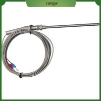 RONGW °C 0-400 เทอร์โมคัปเปิลประเภท K ความยาวโพรบ10ซม. เหล็กไร้สนิม หัววัดเซ็นเซอร์อุณหภูมิ อุณหภูมิสูงสูง สกรู M8 ตัวควบคุมอุณหภูมิสองสาย เตาอบ, เตาเผา, เซรามิกส์