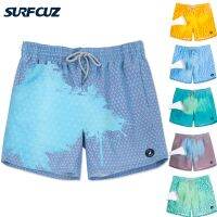 SURFCUZ Color-Changing Swim Trunks Magical Beach Swimwear Temperature-Sensitive Dry Color Change Mens Shorts