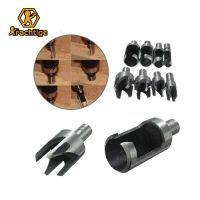 Krachtige 8pcs Wood Plug Cutting Drill Bits Plug Hole Cutter Tenon Dowel Maker