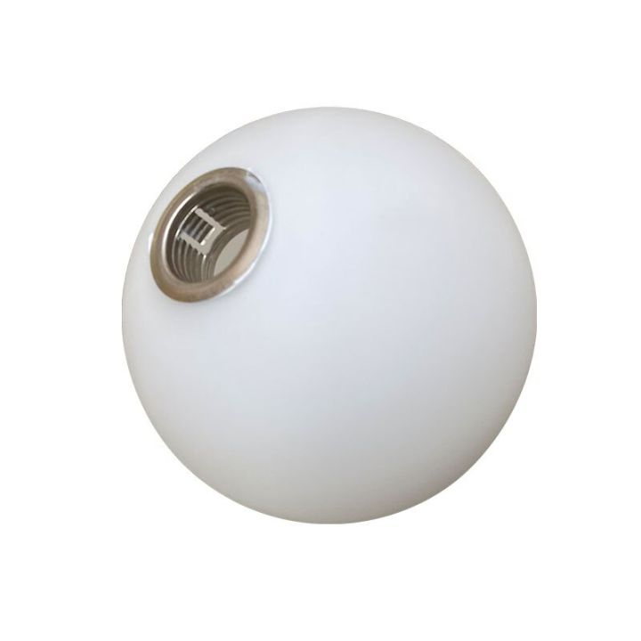 โคมไฟแก้วโมเดิร์นเรียบง่ายสีขาวนวลใส12-15-20ซม-โคมไฟระย้าแก้วอุปกรณ์เสริมโคมไฟแก้วทรงกลม-g9