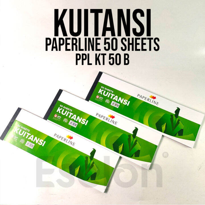 Kwitansi Paperline BESAR KT50B Isi 40 Lembar / Buku Kuitansi Paperline ...