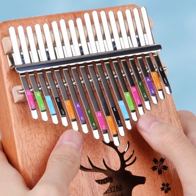 Kalimba Note Stickers Thumb 17 Keys 21 Instrument Training for Starter Beginners