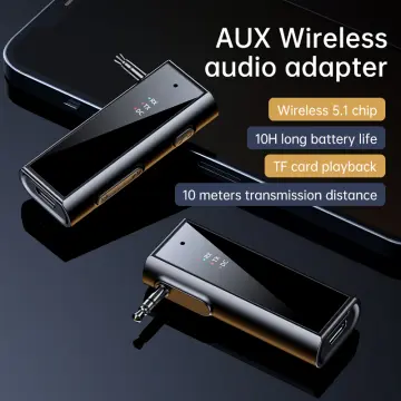 Bluetooth 5.1 Transmitter Audio Wireless Adapters 3.5mm Jack TV Stereo 