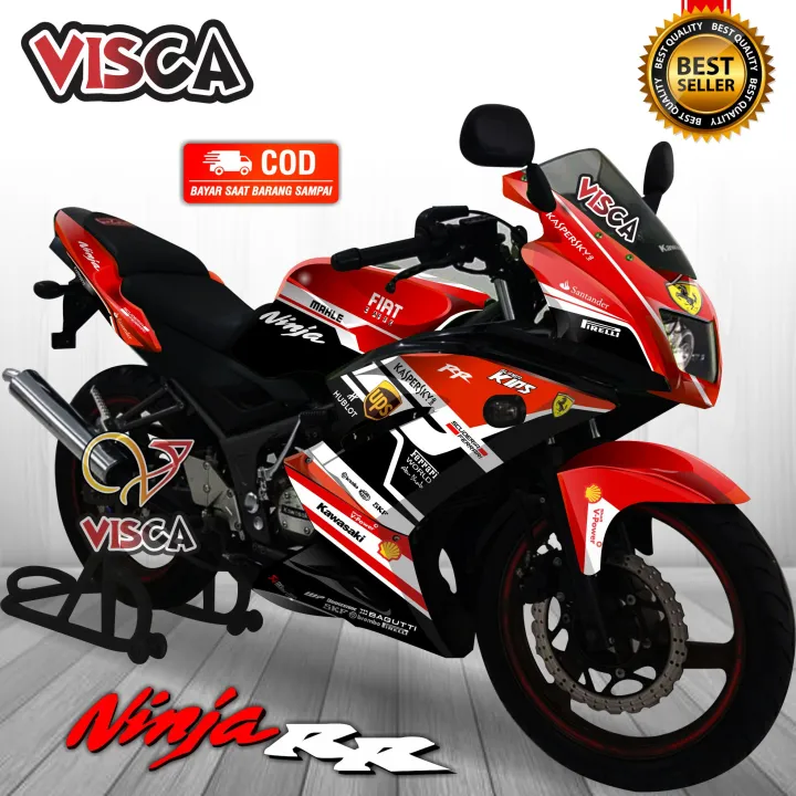 Decal Ninja Rr 150 Full Body Stiker Ninja Rr 150 Full Body Ferrari 02 |  Lazada Indonesia