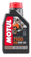 น้ำมันเครื่องสังเคราะห์แท้100% MOTUL โมตุล 7100 4T 15W-50 100% Fully Syntheticขนาด 1 ลิตร (ราคาต่อ 1 ขวด)