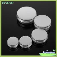 SFAJAI Oil Wax Box Packaging Can Silver Small Sample Canisters Cap Empty Aluminium Bottles Cosmetic Pot Jar Tin Container Makeup Storage