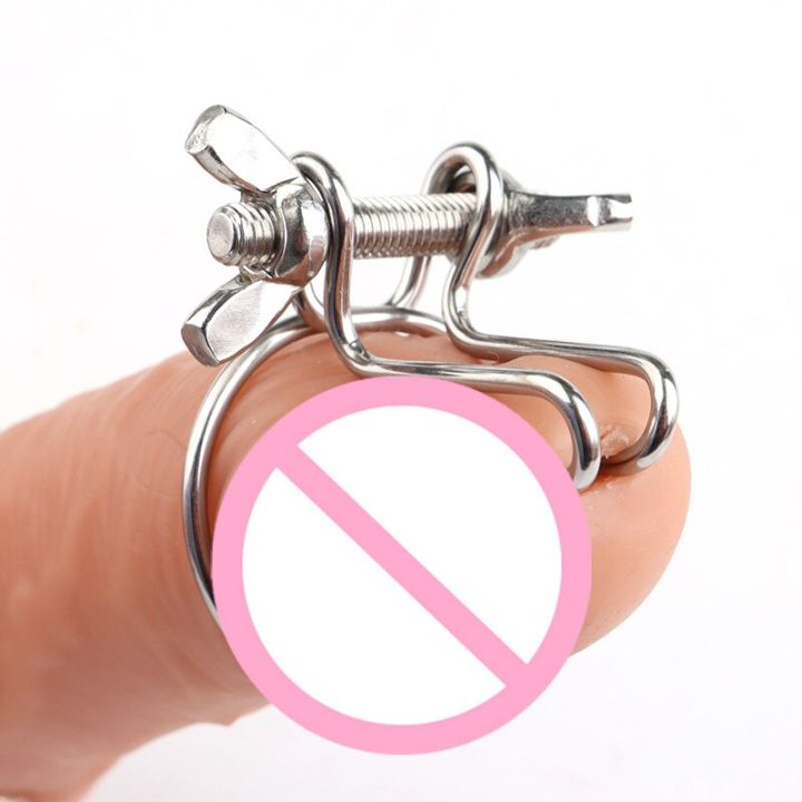 male-urethral-dilators-horse-eye-urethra-expander-with-elastic-clamp-stainless-steel-urethral-locking-ring-glans-rod-penis-plug