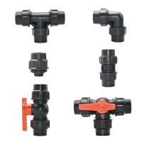 20/25/32/40/50mm PVC PE Tube Connector Tap Water Splitter Plastic Ball Valve Joint Garden Agriculture Water Pipe Fittings Valves