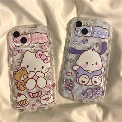 🌈Ready Stock🏆 Compatible for iPhone 14 13 12 11 Pro Max X Xr Xs Max 8 7 6 6s Plus SE 2020 Cartoon Cat Illustration Phone Case Shockproof Air Cushion Silicone Protective Back Cover