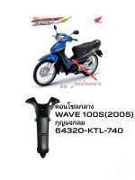 [รถจักรยานยนต์][ของแท้]คอนโซลกลาง สีดำ กุญแจแบบกลม HONDA WAVE 100S/2005 อะไหล่แท้จากศูนย์ HONDA (64320-KTL-740) (FRAME)