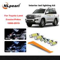 NLpearl T10การส่งข้อมูลแบบติดต่อกันนำตกแต่งภายในไฟชุดสำหรับ Toyota Land Cruiser 80 100 200 Prado 120 150 FJ 1990-2019รถ C5W โดมในร่มทรังก์สำหรับอ่านไฟ