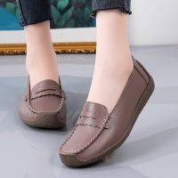 Autumn Women Flat Loafers Shoes Fashion Round Toe Sneakers Ladies Comfort Slip on Casual Shoes Moccasins Orthopedic Boat Shoes