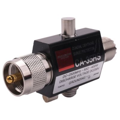 CA-35RS Coaxial Lightning-Protector 0-3000MHz Surge Protector Male to Female UHF Connector Lightning-Arrester