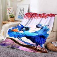 Rio adventure blue macaw blanket sofa office nap blanket air conditioning blanket soft and comfortable customizable  10