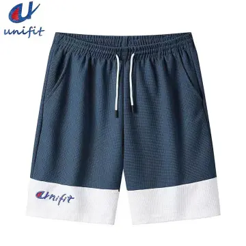 Waffle Walking Shorts For Men Women With Pocket Basic Plain