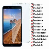 ป้องกันการระเบิด Xiaomi Redmi กระจกนิรภัยสำหรับ7A 7 8 8A 6 6A S2กระจกนิรภัยบน Go Redmi 5 Plus Note 5 5A 6 Pro ป้องกัน Glas