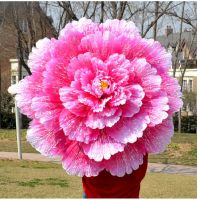 【hot】✆ Childrens performance props peony stage adults holding flowers hand singing and dancing dance flo