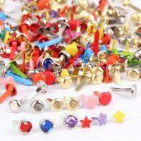 50100Pcs เหล็กผสมรอบ Star โลหะ Mini ds สำหรับ Scrapbooking อุปกรณ์เสริม Embellishment Fastener DIY Photo Handmade หัตถกรรม