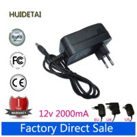 อะแดปเตอร์จ่ายไฟไฟ AC DC 2A 12V อะไหล่เครื่องชาร์จติดผนังสำหรับ Verbatim 47513ฮาร์ดไดรฟ์