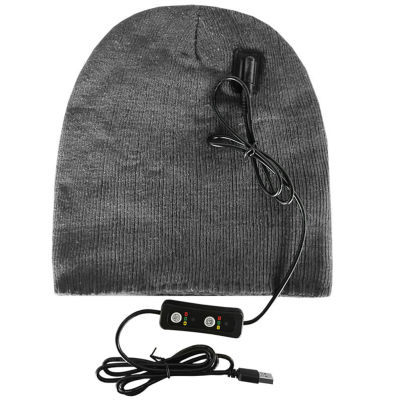 Men Women Washable Elastic Cycling Fishing Outdoor Sports Skiing Cap Knit Warm Winter Rechargeable Fashion Electric Heated Hat