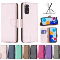 เคสฝาพับหนังลายลิ้นจี่สีพื้น,เคสโทรศัพท์สำหรับ Samsung A23 5G / A03