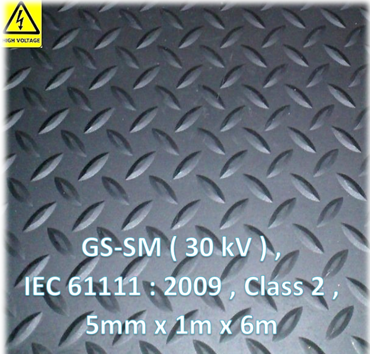 GSSM, Electrical Insulation Rubber Mat, RoHS 2, IEC61111 CLASS 2