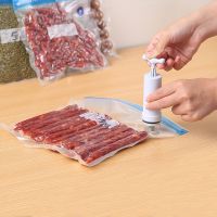 Vacuum Pump Reusable Fresh Zipper Bag Freezing Heating Food Wrap Storage Bag Versatile Vacuum Sealed Bag Kitchen Accessories