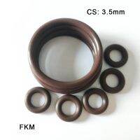 FKM O-Ring Seal CS 3.5mm Fluorine Rubber Ring Gasket OD 12mm/15mm/20/30mm Prevent Oil/Air/Fuel/Chemical Leakage Sealing Washer