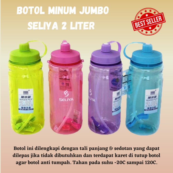 COD - Botol Minum Seliya Kapasitas 2 Liter - Botol Seliya Kapasitas ...