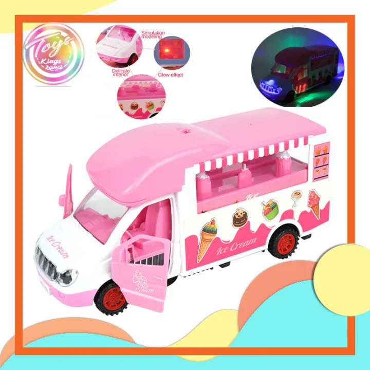 Toys Kingsland Electric Ice Cream Car Universal Wheel Toy Boy And Girl