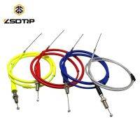 ZSDTRP 110/128cm Motorcycle Colorful Throttle Cable for Dirt Bike Double Line Pit Bike Spare Parts Used 50cc 110cc 125cc 250cc