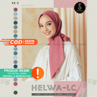 Premium Hijab Helwa Lasecut Plain by Signarica 110 X110