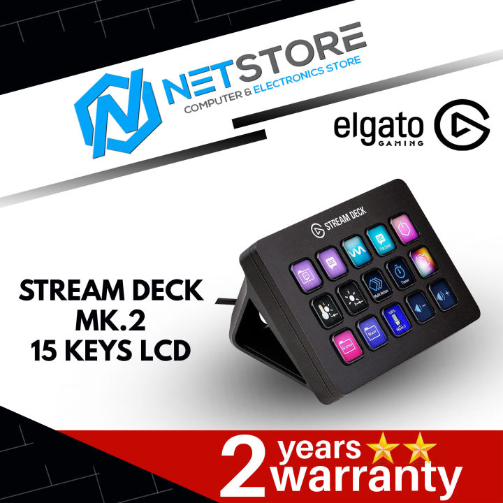 Elgato Stream Deck MK.2 - Live Content Creation Controller with 15 Keys LCD  - 10GBA9901