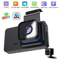 Car DVR WiFi Full HD 1080P Dash Cam Dual Lens Rear View Camera Mirror Video Recorder Black Box Auto Dashcam GPS Parking Monitor