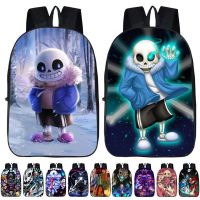 17" Undertale Sans Papyrus Bags Children Student Backpack Bookbag Travel School Bag For Kids Girl Boys