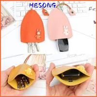 HESONG 2PCS ทนทานต่อการใช้งาน การออกแบบใหม่ สีเหลืองสีขาว ไม่ลื่นง่าย เคสกุญแจรถแบบดึงออกได้ หนังพียู ปลอกกุญแจแบบดึงออก จุได้มาก