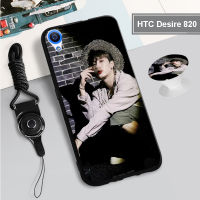 สำหรับ HTC Desire 820/HTC One M10/HTC One ฉัน/HTC U12พลัส/HTC 10 EVO/โบลต์ซิลิกอนเคสนิ่มพร้อมห่วงและเชือก