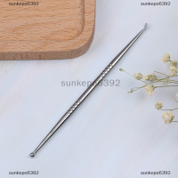 sunkepo6392 เข็มนวดหูทองแดงแบบยืดหยุ่นการตรวจสอบปากกา Probe Stick Massager