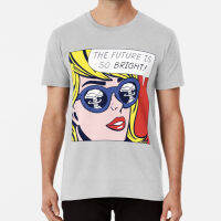 2023 newPop Optimistic Girl T Shirt Popart Pop Pop Art Mushroom Cloud Nuclear Atom Atomic Comic Lichtenstein 60s