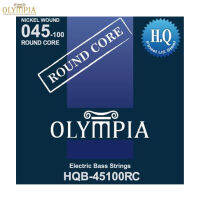 Olympia® HQB-45100RC สายกีตาร์เบส 4 สาย สายเบส แบบ Nickel Wound ซีรี่ย์ HQ ของแท้ 100% (Round Core, 0.045 - 0.0100)