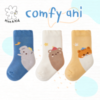 kiss.a.kid ถุงเท้าเด็กแฟชั่น ข้อกลาง : ลาย comfy ani