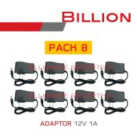 BILLION ADAPTOR สำหรับกล้องวงจรปิด 12V 1A : PACK 8 BY BILLIONAIRE SECURETECH